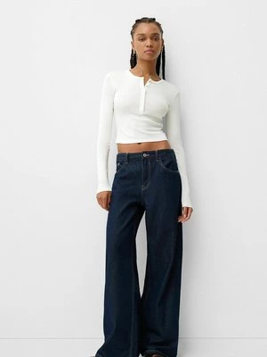 Obrázek produktu Top s dlouhým rukávem Bershka béžová