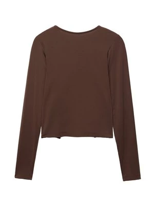Obrázek produktu Top s dlouhým rukávem PULL&BEAR tmavě hnědá