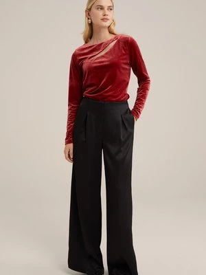 Obrázek produktu Top s dlouhým rukávem WE Fashion červená metalická
