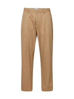 Obrázek produktu TOPMAN Kalhoty se sklady v pase  velbloudí