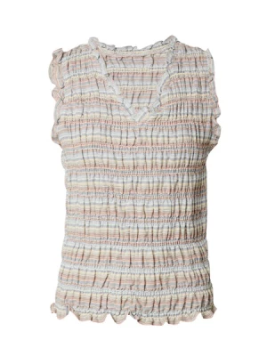Obrázek produktu TOPSHOP Top  pastelová modrá / pastelově žlutá / světle šedá / pastelově oranžová