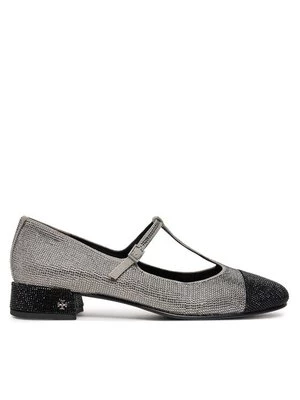 Obrázek produktu Tory Burch Baleríny Cap-Toe T-Strap Pave Heeled 159830 Stříbrná