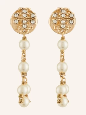 Obrázek produktu Tory Burch Náušnice Kira zlatá / bílá