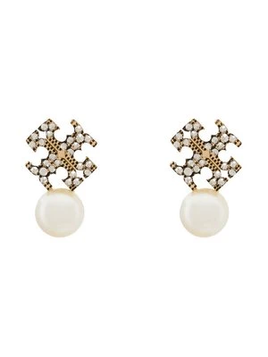 Obrázek produktu Tory Burch Naušnice LOGO AND PEARL STUD EARRINGS 184422 Zlatá