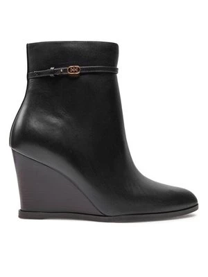 Obrázek produktu Tory Burch Polokozačky Double T Buckle 158092-006 Černá