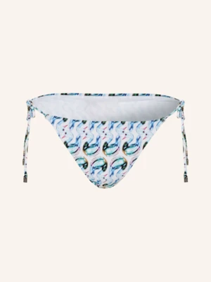 Obrázek produktu Tory Burch Trojúhelníkové Bikinové Kalhotky bílá / tmavě modrá / tyrkysová