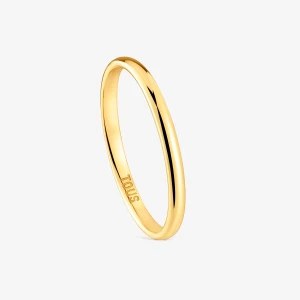 Obrázek produktu Tous - 2 Mm Gold Half-Round Wedding Band Ring Tous Alianzas Velikost