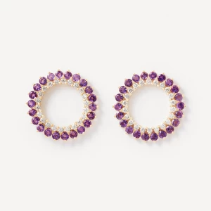 Obrázek produktu Tous - Earrings In Gold With Diamonds And Amethyst Tous Atelier -