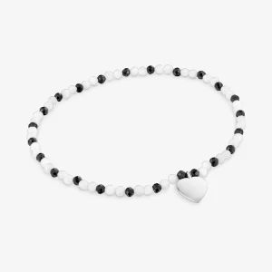 Obrázek produktu Tous - Elastický Náramek S Chalcedonem, Spinely A Stříbrným Srdcem Tous Motifs -