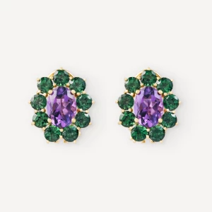 Obrázek produktu Tous - Gold Earrings With Amethyst And Chromodiopside Tous Atelier -