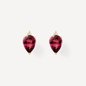 Obrázek produktu Tous - Gold Earrings With Rose Tourmaline And Diamonds Tous Atelier -