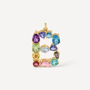 Obrázek produktu Tous - Gold Letter B Pendant With Gemstones Tous Atelier -