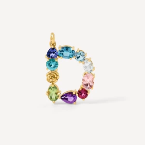 Obrázek produktu Tous - Gold Letter D Pendant With Gemstones Tous Atelier -