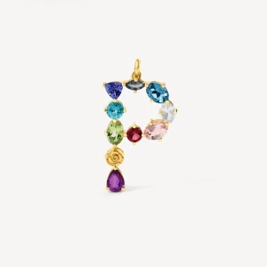 Obrázek produktu Tous - Gold Letter P Pendant With Gemstones Tous Atelier -