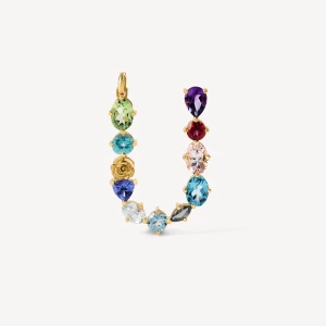 Obrázek produktu Tous - Gold Letter Pendant With Gemstones Tous Atelier -