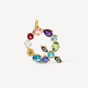 Obrázek produktu Tous - Gold Letter Q Pendant With Gemstones Tous Atelier -