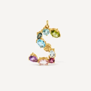 Obrázek produktu Tous - Gold Letter S Pendant With Gemstones Tous Atelier -