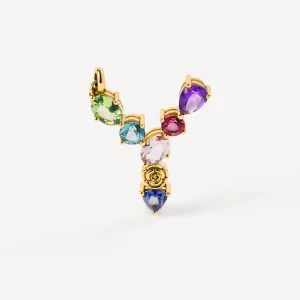Obrázek produktu Tous - Gold Letter Y Pendant With Gemstones Tous Atelier -