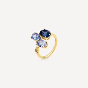 Obrázek produktu Tous - Gold Ring With Iolite And Diamonds Tous Atelier Velikost