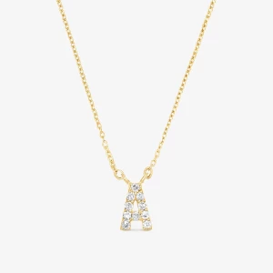 Obrázek produktu Tous - Krátký Zlatý Náhrdelník Alphabet S Písmenem A A Diamanty O Hmotnosti 0,05 Karátu -