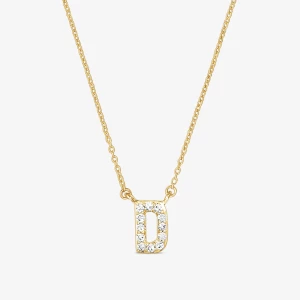 Obrázek produktu Tous - Krátký Zlatý Náhrdelník Alphabet S Písmenem D A Diamanty O Hmotnosti 0,05 Karátu -