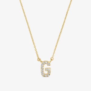 Obrázek produktu Tous - Krátký Zlatý Náhrdelník Alphabet S Písmenem G A Diamanty O Hmotnosti 0,05 Karátu -