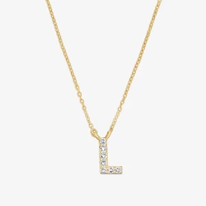 Obrázek produktu Tous - Krátký Zlatý Náhrdelník Alphabet S Písmenem L A Diamanty O Hmotnosti 0,05 Karátu -