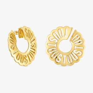 Obrázek produktu Tous - Kruhové Náušnice Miranda Ze Stříbra Pozlaceného 18karátovým Zlatem O Velikosti 31 Mm -