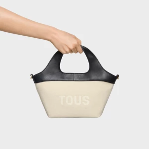 Obrázek produktu Tous - Malá Černo-Béžová Tote Taška Tous Lirio Canvas -