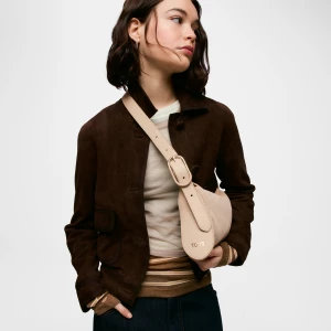 Obrázek produktu Tous - Malá Crossbody Kabelka Z Kůže V Pískově Béžové Barvě Tous Arlette -