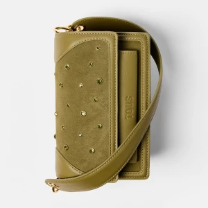 Obrázek produktu Tous - Malá Olivově Zelená Crossbody Kabelka Tous Audree Strass -