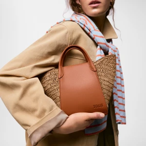 Obrázek produktu Tous - Malá Tote Kabelka Ve Velbloudí Hnědé Barvě Tous Tulip Rafia -