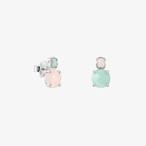 Obrázek produktu Tous - Mini Color - Náušnice Tous Ze Stříbra S Amazonitem A Křemenem -
