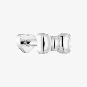 Obrázek produktu Tous - Ocelový Piercing Do Uší Ve Tvaru Mašle Tous Ribbon -