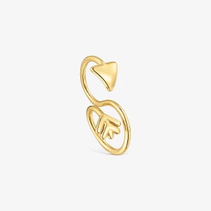Obrázek produktu Tous - Otevřený Prsten Ze Stříbra Pozlaceného 18karátovým Zlatem Tous Flechazo Velikost