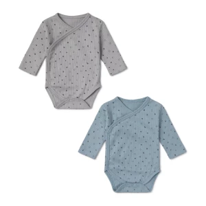 Obrázek produktu Tous - Pack Of Wrap-Over Baby Bodysuits In Mini Sky Blue -