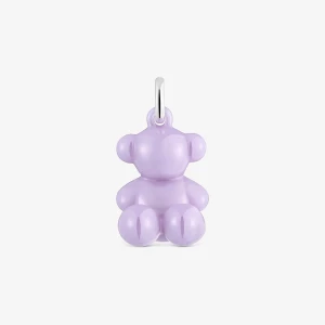 Obrázek produktu Tous - Přívěsek Ve Tvaru Medvídka Ze Stříbra A Fialové Keramiky Bold Bear -