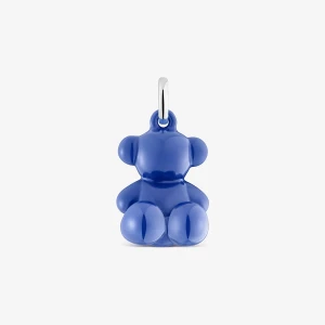Obrázek produktu Tous - Přívěsek Ve Tvaru Medvídka Ze Stříbra A Keramiky V Námořnicky Modré Barvě Bold Bear -