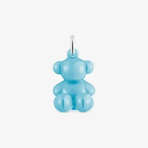 Obrázek produktu Tous - Přívěsek Ve Tvaru Medvídka Ze Stříbra A Modré Keramiky Bold Bear -
