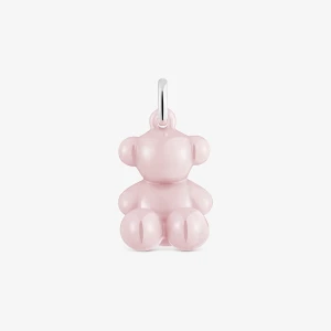 Obrázek produktu Tous - Přívěsek Ve Tvaru Medvídka Ze Stříbra A Růžové Keramiky Bold Bear -