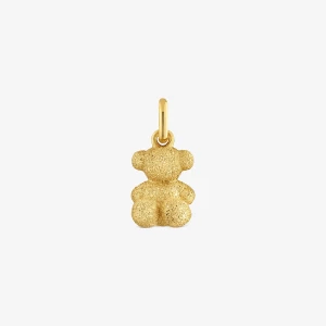 Obrázek produktu Tous - Přívěsek Ve Tvaru Medvídka Ze Stříbra S Diamanty Pozlaceného 18karátovým Zlatem Bold Bear -