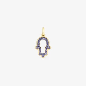 Obrázek produktu Tous - Přívěsek Ve Tvaru Ruky Fatimy Ze 14karátového Zlata S Iolitem Medallions -