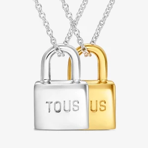 Obrázek produktu Tous - Sada Dvou Dvoubarevných Náhrdelníků S Motivem Visacího Zámku Tous Unlock -