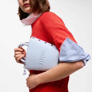Obrázek produktu Tous - Šedomodrá Mini Kabelka Tous Back To Basics -