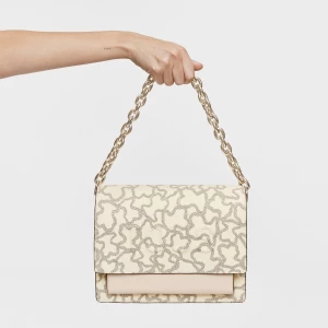 Obrázek produktu Tous - Středně Velká Béžová Crossbody Kabelka Kaos Icon Audree Chain -