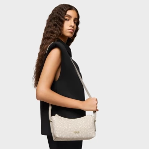 Obrázek produktu Tous - Středně Velká Béžová Crossbody Kabelka Kaos Mini Lines -