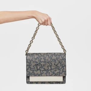Obrázek produktu Tous - Středně Velká Černá Crossbody Kabelka Kaos Icon Audree Chain -