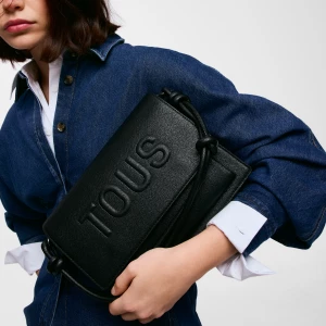Obrázek produktu Tous - Středně Velká Černá Crossbody Kabelka Tous La Rue New Audree -