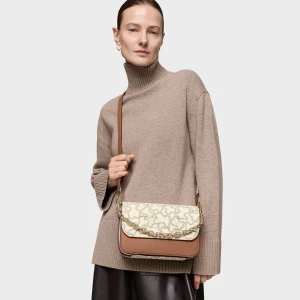Obrázek produktu Tous - Středně Velká Crossbody Kabelka Chain Kaos Icon Velbloudí Béžové Barvy -