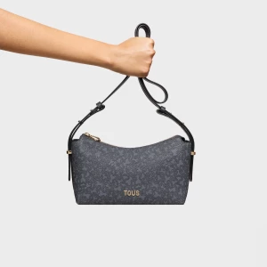 Obrázek produktu Tous - Středně Velká Crossbody Kabelka Kaos Mini Lines Tmavě Šedé Barvy -